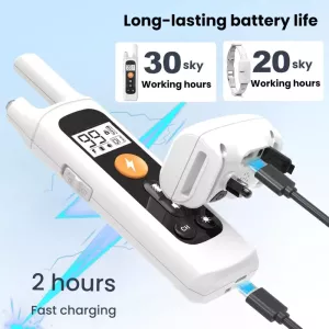 Dálkové ovládání pro kontrolu psího štěkání - nabíjecí voděodolný elektrický obojek TopTechnology