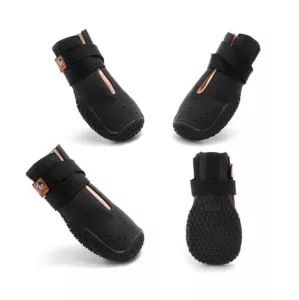 HCPET Protiskluzové a Odolné Boty pro Psy, Velikost: 3 (Černé) TopTechnology