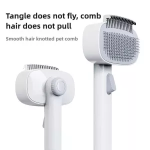 Hřeben na rozčesávání pro domácí zvířata - dokonalý grooming nástroj (bílá a šedá) TopTechnology