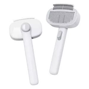 Hřeben na rozčesávání pro domácí zvířata - dokonalý grooming nástroj (bílá a šedá)