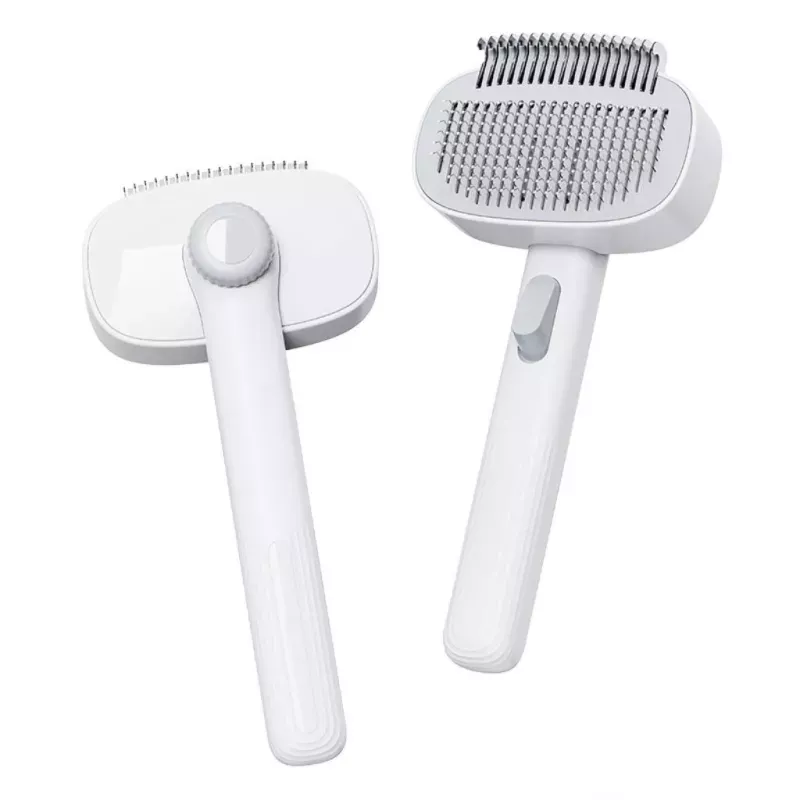 Hřeben na rozčesávání pro domácí zvířata - dokonalý grooming nástroj (bílá a šedá) TopTechnology