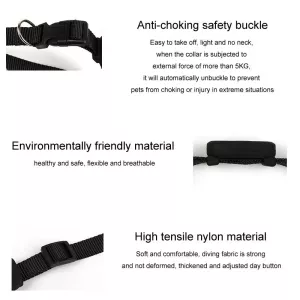 Mfi Certifikovaný inteligentní lokalizátor domácích zvířat s silikonovým obojkem (černý) TopTechnology Mfi Certifikovaný inteligentní lokalizátor domácích zvířat s silikonovým obojkem (černý) TopTechnology