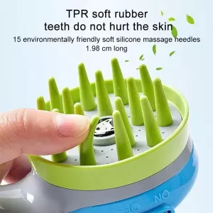 Pet sprcha s kartáčem a neklouzavým držadlem (modrá) TopTechnology Pet sprcha s kartáčem a neklouzavým držadlem (modrá) TopTechnology