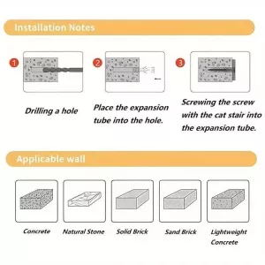 4-vrstvé nástěnné kočičí škrabadlo s dřevěnou platformou a sisalem TopTechnology 4-vrstvé nástěnné kočičí škrabadlo s dřevěnou platformou a sisalem TopTechnology