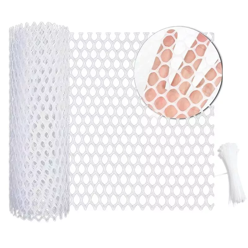 40x300cm Hexagonální Plastová Ohrada pro Zahradnictví a Drůbež (Bílá) TopTechnology