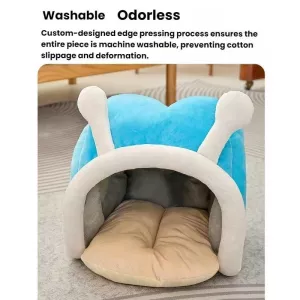 Deer Antler Design Teplý a Měkký Pelíšek pro Kočky a Psy, Velikost: M TopTechnology