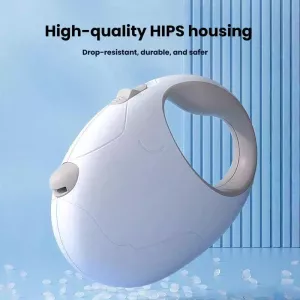 Retrakční vodítko pro psy malých a středních plemen, bez zamotání, 5m (Bílé) TopTechnology