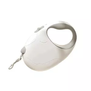 Retrakční vodítko pro psy malých a středních plemen, bez zamotání, 5m (Bílé) TopTechnology