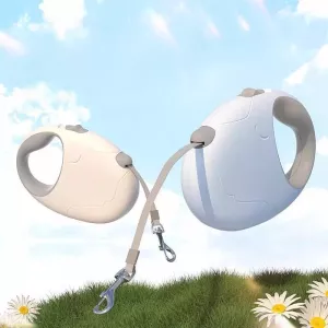 Samonavíjecí vodítko pro malé a střední psy bez zamotání, 3m (šedá modrá) TopTechnology