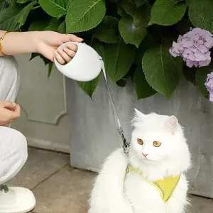 Vodítko pro psy s automatickým navíjením pro malé a střední psy, 5m (šedá modrá) TopTechnology