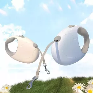 Vodítko pro psy s automatickým navíjením pro malé a střední psy, délka: 3m (bílá) TopTechnology