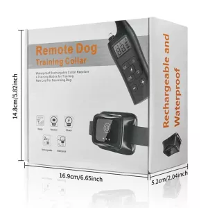 Vodotěsný elektrický obojek na výchovu psů s dálkovým ovládáním a vibrací - černý TopTechnology Vodotěsný elektrický obojek na výchovu psů s dálkovým ovládáním a vibrací - černý TopTechnology