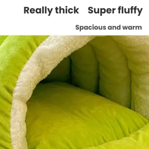 Zateplený polouzavřený pelíšek pro kočky na zimu, velikost: 55x50x36cm (žába) TopTechnology