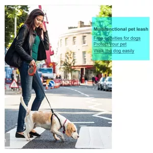 Automatické teleskopické vodítko pro psy a kočky, 5m (modré) TopTechnology Automatické teleskopické vodítko pro psy a kočky, 5m (modré) TopTechnology