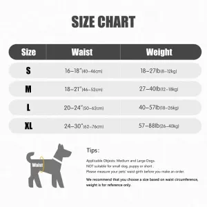 Auxiliární popruh pro zadní nohy psa - dekompresní cestovní pás pro starší a zraněné psy, velikost: M TopTechnology