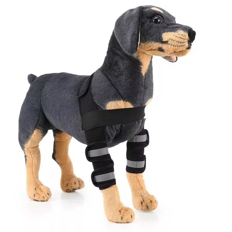 Ochranný obvaz na nohu psa - model Anti-glory (černý), velikost M TopTechnology