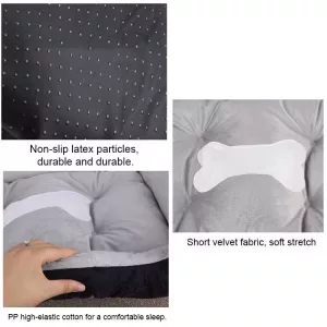 Velký měkký a teplý pelíšek pro psy s motivem kostí, hnědo-bílý, 80×60×15 cm TopTechnology Velký měkký a teplý pelíšek pro psy s motivem kostí, hnědo-bílý, 80×60×15 cm TopTechnology