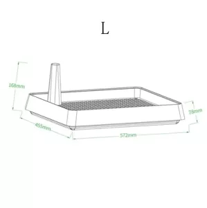 Otevřený typ toalety pro psy - Pet Supplies, rozměr: 57.2x45.5cm TopTechnology Otevřený typ toalety pro psy - Pet Supplies, rozměr: 57.2x45.5cm TopTechnology