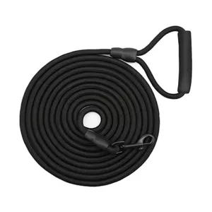 Sh36 Vodítko pro psy z horolezeckého lana, dlouhé 5m (8mm černé) - dokonalé pro výcvik