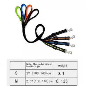 Vodítko pro psy - Reflexní nylonové s nastavitelnou délkou, Velikost: M, Modré TopTechnology Vodítko pro psy - Reflexní nylonové s nastavitelnou délkou, Velikost: M, Modré TopTechnology