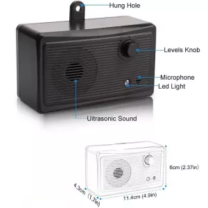 CSB-16 Outdoor Ultrasonic Bark Stopper - Výcvikový přístroj pro psa (černý) TopTechnology CSB-16 Outdoor Ultrasonic Bark Stopper - Výcvikový přístroj pro psa (černý) TopTechnology