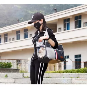 DODOPET Venčící taška pro psy a kočky, přenosná XXL, šedá, 43 x 19 x 26 cm TopTechnology DODOPET Venčící taška pro psy a kočky, přenosná XXL, šedá, 43 x 19 x 26 cm TopTechnology