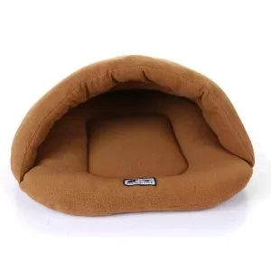 Domácí pelíšek pro psy a kočky Slipper Shape z polar fleecu, velikost L, 58×68×32 cm (hnědý) TopTechnology Domácí pelíšek pro psy a kočky Slipper Shape z polar fleecu, velikost L, 58×68×32 cm (hnědý) TopTechnology