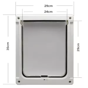 GM-01 Dveře pro domácí mazlíčky ABS pro psy a kočky (Bílé) TopTechnology GM-01 Dveře pro domácí mazlíčky ABS pro psy a kočky (Bílé) TopTechnology