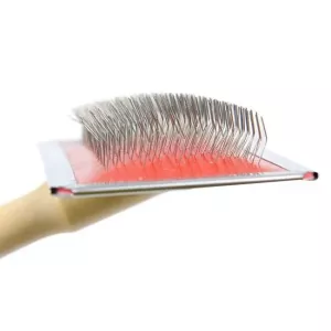 Hřeben na údržbu domácích zvířat s dřevěnou rukojetí - velký, náhodná barva TopTechnology Hřeben na údržbu domácích zvířat s dřevěnou rukojetí - velký, náhodná barva TopTechnology