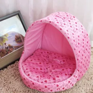 Kreativní dům pro malé psy a kočky ve tvaru jurty, velikost: L, 42*48*48cm (růžový) TopTechnology Kreativní dům pro malé psy a kočky ve tvaru jurty, velikost: L, 42*48*48cm (růžový) TopTechnology