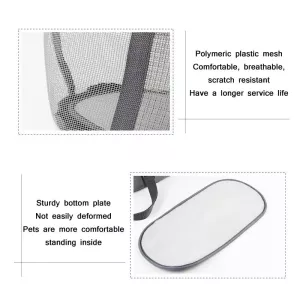 Pttie Baggie Panoramic Prodyšná Taška na Psy (0901B Šedá + Modrá) TopTechnology Pttie Baggie Panoramic Prodyšná Taška na Psy (0901B Šedá + Modrá) TopTechnology