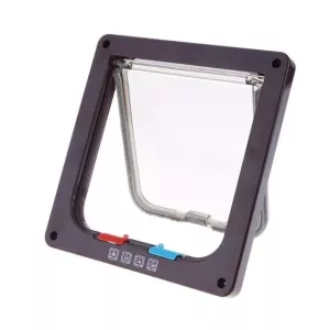 Uzamykatelné bezpečnostní dvířka pro domácí mazlíčky - Velikost L (hnědá)