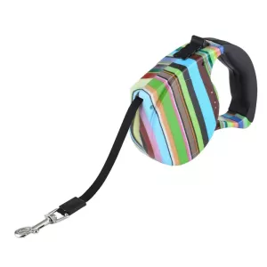 5m Retrakční Flexibilní Vodítko pro Psy (Styl Barevných Pruhů) TopTechnology 5m Retrakční Flexibilní Vodítko pro Psy (Styl Barevných Pruhů) TopTechnology