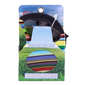 5m Retrakční Flexibilní Vodítko pro Psy (Styl Barevných Pruhů) TopTechnology 5m Retrakční Flexibilní Vodítko pro Psy (Styl Barevných Pruhů) TopTechnology