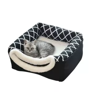 Domácí kočičí pelíšek Cat Nest Capsule, velikost L (černý) TopTechnology