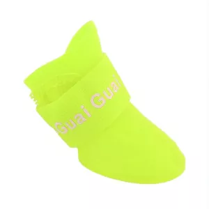 Lovely Pet Dog Shoes Puppy Candy Color Rubber Boots Waterproof Rain Shoes, S, 4.3 x 3.3cm (Žluté) TopTechnology Lovely Pet Dog Shoes Puppy Candy Color Rubber Boots Waterproof Rain Shoes, S, 4.3 x 3.3cm (Žluté) TopTechnology