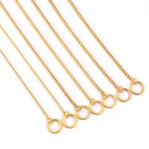 Obojek pro psa - kovový řetěz, délka 55 cm (zlatý) TopTechnology Obojek pro psa - kovový řetěz, délka 55 cm (zlatý) TopTechnology