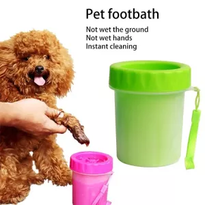 Pet Antiseptic Products Silicone Wash Feet Cleaning Cup Size: S (Zelený) TopTechnology