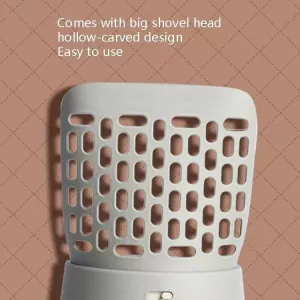 All-In-One Kočičí Hřeben a Lopatička - Odnímatelná a Přenosná Plastová Lopatička (Šedá Bílá) TopTechnology All-In-One Kočičí Hřeben a Lopatička - Odnímatelná a Přenosná Plastová Lopatička (Šedá Bílá) TopTechnology