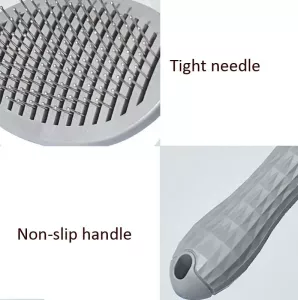 Automatická kartáč na psa s nerezovou jehlou - růžová jemná jehla TopTechnology Automatická kartáč na psa s nerezovou jehlou - růžová jemná jehla TopTechnology