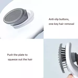 Automatická kartáč na psa s nerezovou jehlou - růžová jemná jehla TopTechnology Automatická kartáč na psa s nerezovou jehlou - růžová jemná jehla TopTechnology