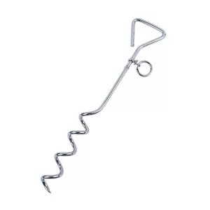 Nerezový psí spirálový kolík s 360° rotací pro fixaci venku, velikost: 42cm*8mm TopTechnology Nerezový psí spirálový kolík s 360° rotací pro fixaci venku, velikost: 42cm*8mm TopTechnology