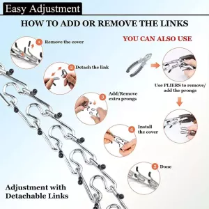 Odnímatelný tréninkový obojek pro psy s kovovou jehlou - velikost L 3.5mm x 55cm TopTechnology Odnímatelný tréninkový obojek pro psy s kovovou jehlou - velikost L 3.5mm x 55cm TopTechnology