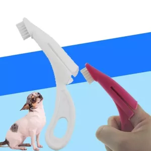 Pet Finger Toothbrush - Ústní čisticí nástroj pro kočky a psy (Růžová) TopTechnology Pet Finger Toothbrush - Ústní čisticí nástroj pro kočky a psy (Růžová) TopTechnology