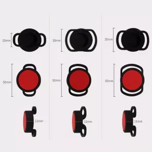 2 ks silikonový kryt proti ztrátě pro AirTag, velikost: 24 mm (černý + bílý) TopTechnology 2 ks silikonový kryt proti ztrátě pro AirTag, velikost: 24 mm (černý + bílý) TopTechnology