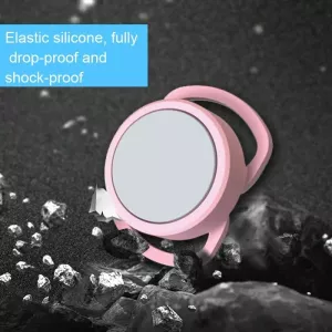 2 ks silikonový kryt proti ztrátě pro AirTag, velikost: 24 mm (černý + bílý) TopTechnology 2 ks silikonový kryt proti ztrátě pro AirTag, velikost: 24 mm (černý + bílý) TopTechnology