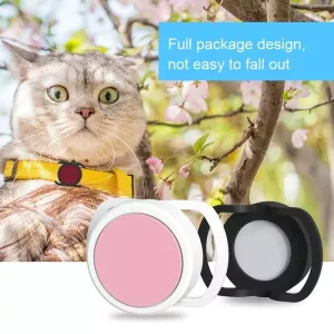 2 ks silikonový kryt proti ztrátě pro AirTag, velikost: 24 mm (černý + bílý) TopTechnology 2 ks silikonový kryt proti ztrátě pro AirTag, velikost: 24 mm (černý + bílý) TopTechnology