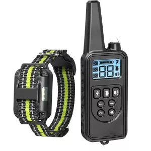 Bark Stopper Pet Supplies Obojek s Dálkovým Ovládáním pro Výcvik Psů, Styl: 880-1 Zelený TopTechnology