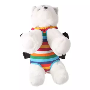 Cestovní batoh pro domácí zvířata - Velikost L (duhový pruhovaný) TopTechnology