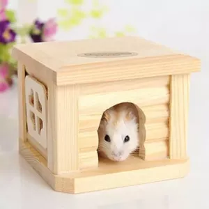 Dřevěný domek pro malé zvíře - Kotec pro králíka a křečka TopTechnology